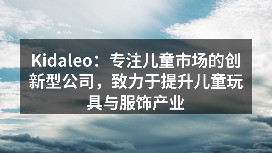 Kidaleo团队合影,传递满满的激情与创造力
